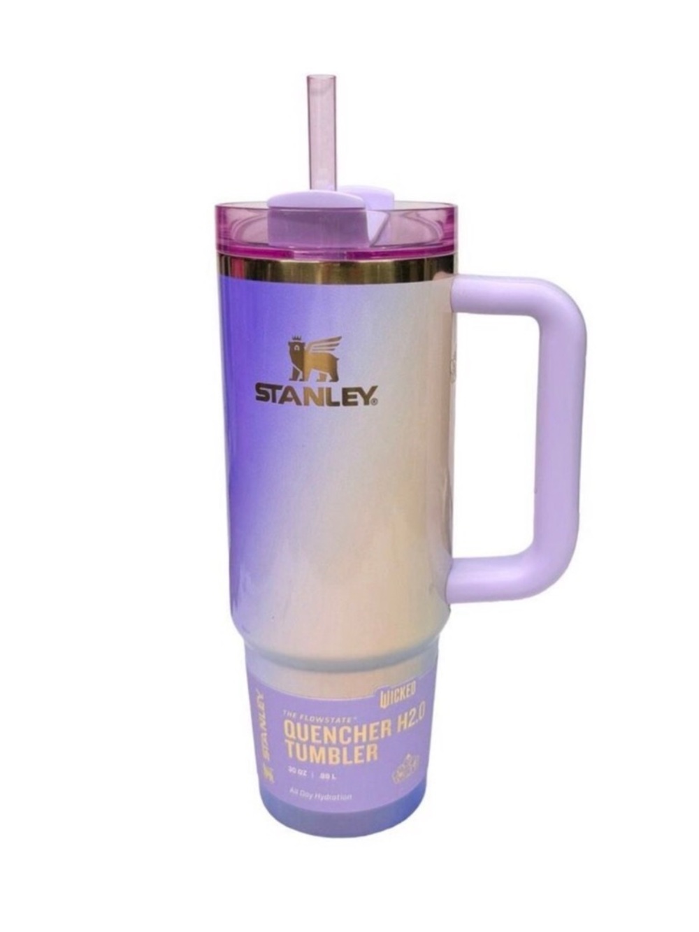 Stanley x Wicked Glinda for Good 30 oz Quencher H2.0 Flowstate Tumbler